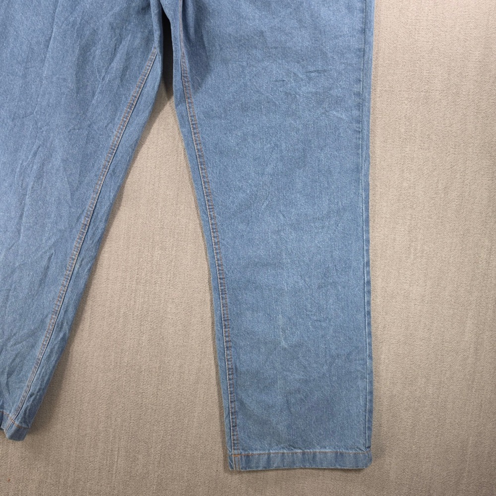 Duke Haband Relaxed Fit Jeans Men 38x30 M Blue Elastic Back Denim 100% Cotton - Picture 12 of 16
